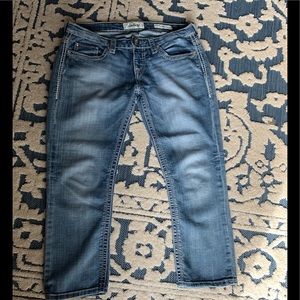 Daytrip Leo Stretch Crop Denim Sz 28